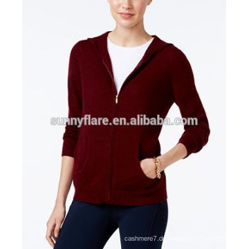 Hohe Qualität Frauen 100% Cashmere Mantel Pullover